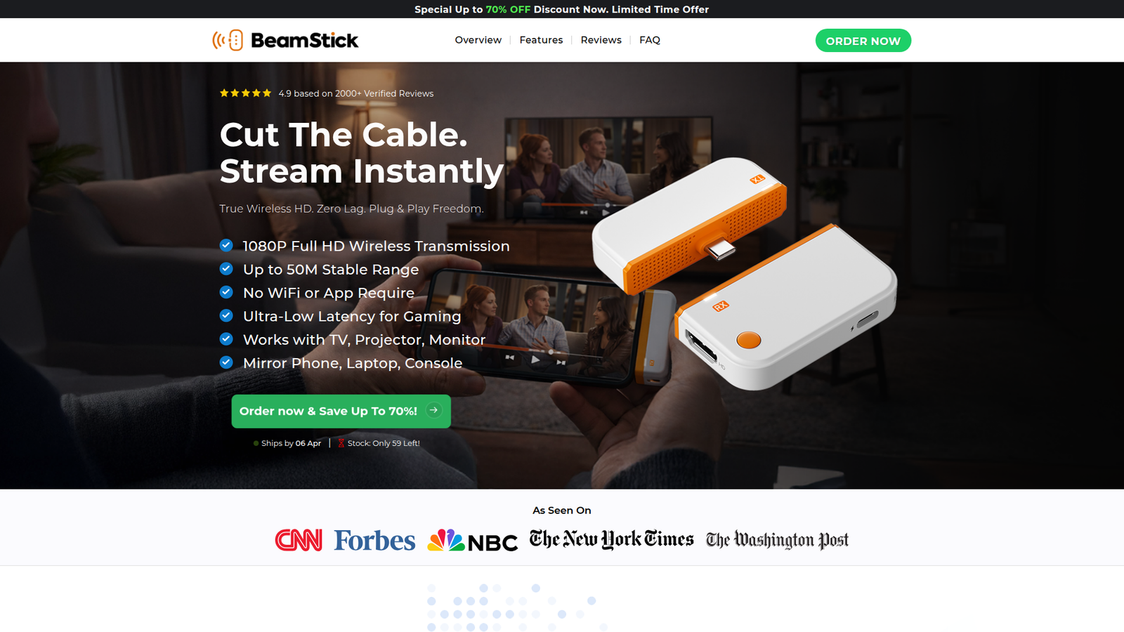 BeamStick wireless streaming
