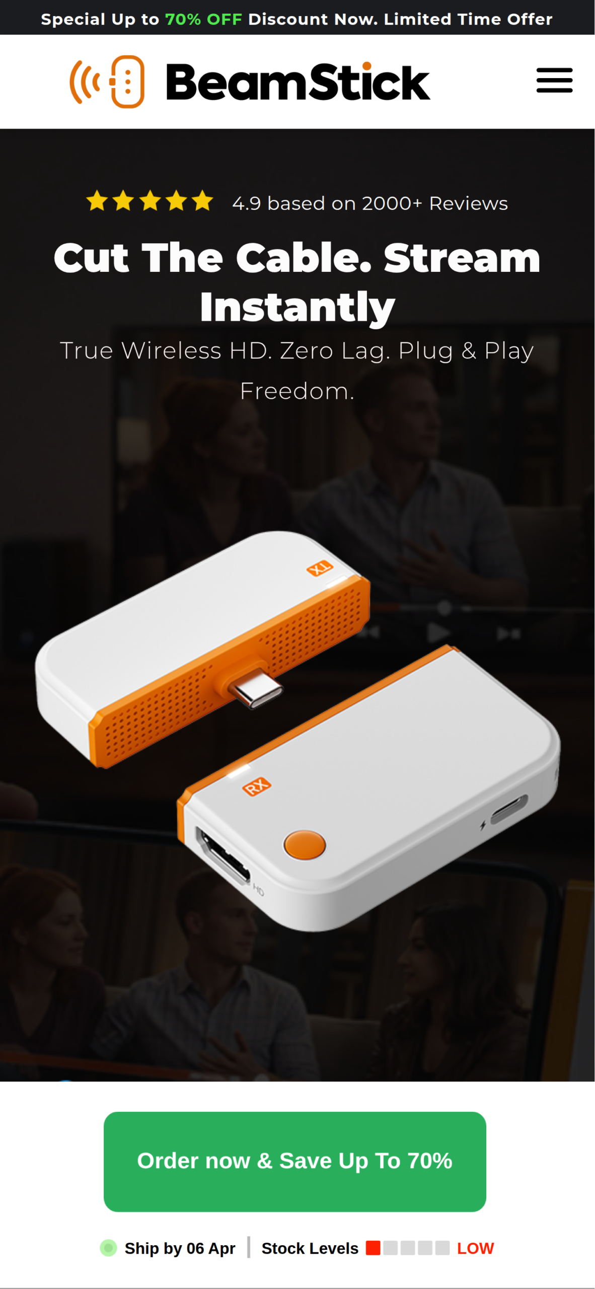 BeamStick wireless streaming