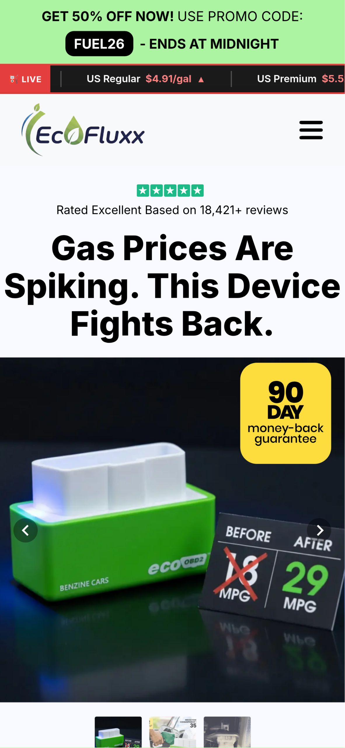 EcoFluxx – Real-Time ECU Remapping for Better Fuel Economy